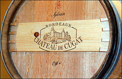 Picture of Chateau de Cugat Barrel sign