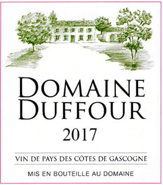 Picture of Duffour blanc 2017 label